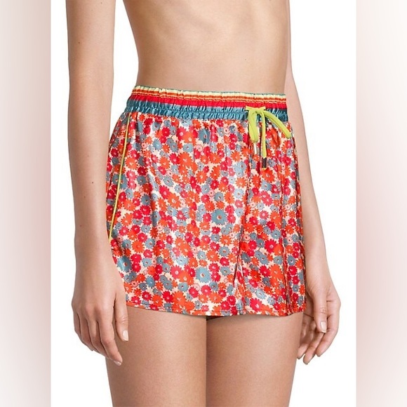 Free People PILLOW TALK PJ SET Satin PJ poppy red $88 - Picture 6 of 12